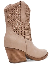 Dv Dolce Vita Women's Alessia Woven Pull-On Cowboy Western Booties