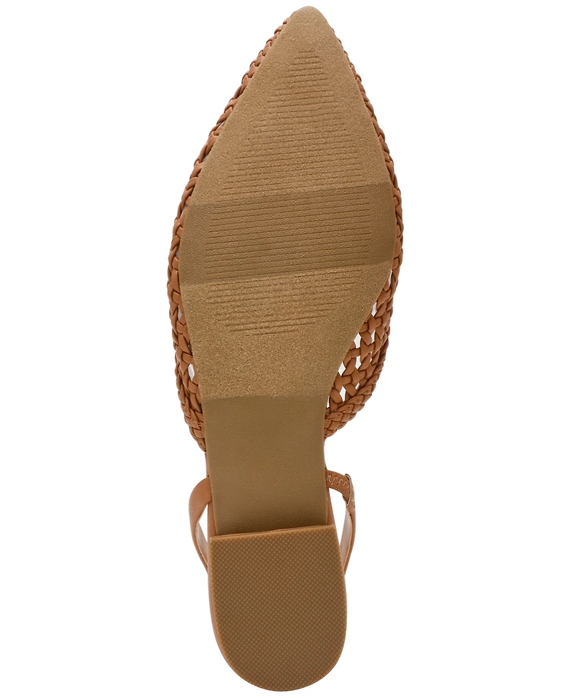 Dv Dolce Vita Women's Cashe Woven Slingback Pointed-Toe Flats