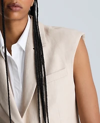 Kenneth Cole Women's Layered Vest With Detachable Front Shirt