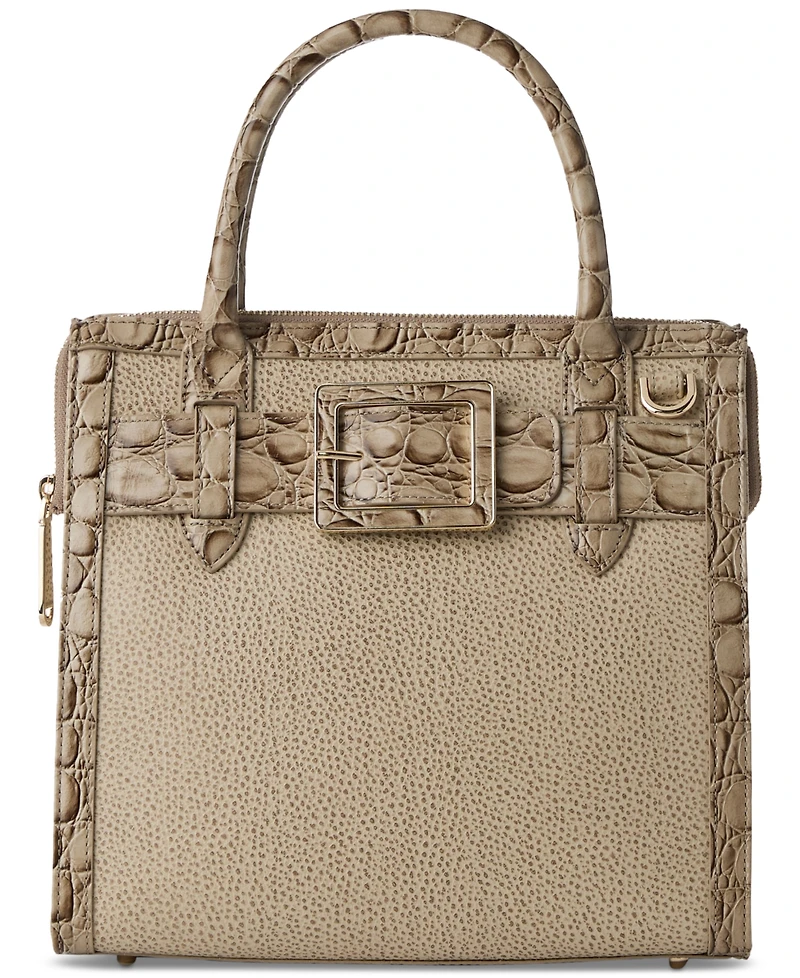 Brahmin Caroline Wind Chime Cumulus Small Leather Satchel
