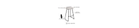 Handcrafted Backless Barstool – Washed Mango Wood Saddle Seat & Metal Base