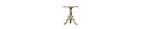 Round Top Side Table – Mango Wood with Intricate Carved Design & Pedestal Base