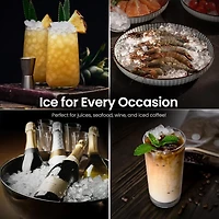 Nugget Ice Makers Ice Maker Machine,35lbs/Day,One-Click Operation,Self-Cleaning Countertop Ice Machine,Stainless Steels Upgrade