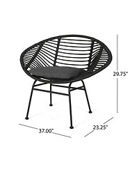 Streamdale Modern Outdoor Basket Chair Set - Relax in Style