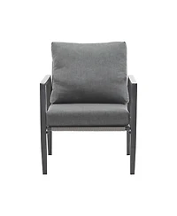 Streamdale (Set of 2) Gray Aluminum Lounge Chairs