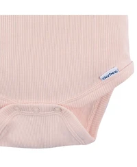 Gerber Baby Girls Crystal Pink Bodysuit and Shorts Set, 2-Pack