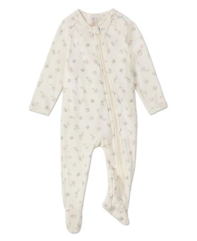 MeMoi Baby Boys "Love is Home" Blend Zippered Footie