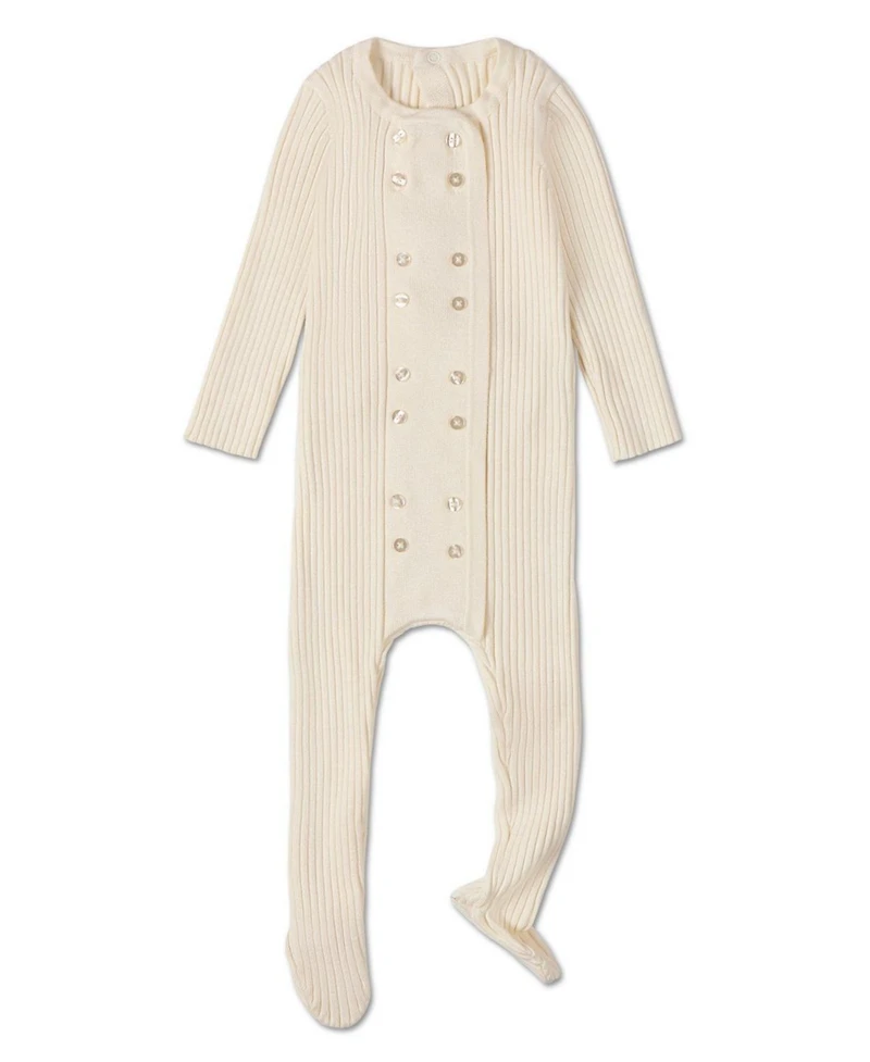 MeMoi Baby Boys Sweater Rib Footie