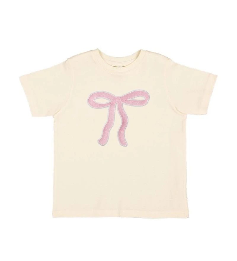Sweet Wink Big Girls Coquette Bow Patch Short Sleeve T-Shirt