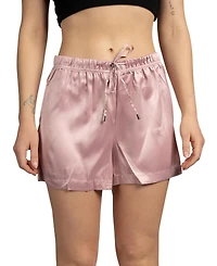 Tahari Women's 2-Pack Satin Drawstring Pajama Lounge Shorts
