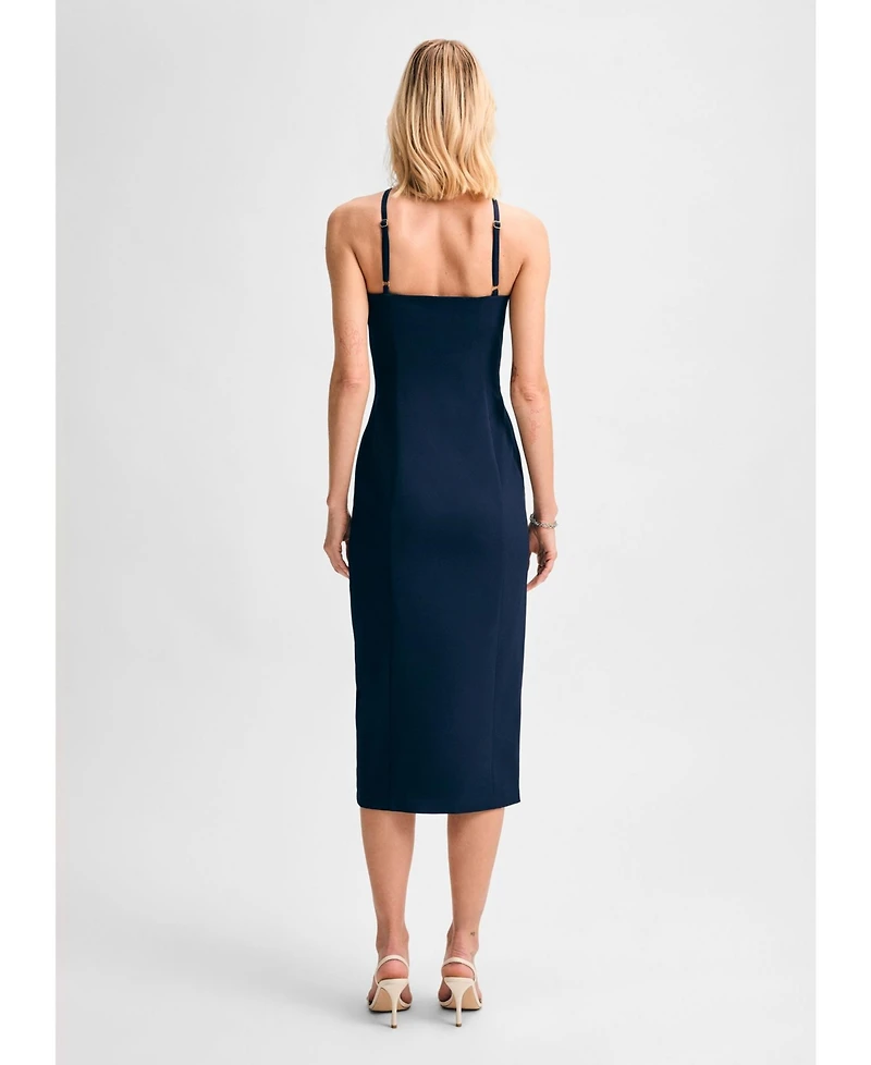 Isaac Mizrahi Women's Rosette Pencil Dress