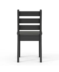 Outdoor Hdpe Kids Plastic Toddler Dining Chair (Set of Two)