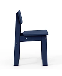 Outdoor Hdpe Kids Modern Plastic Toddler Dining Chairs (Set of Two)