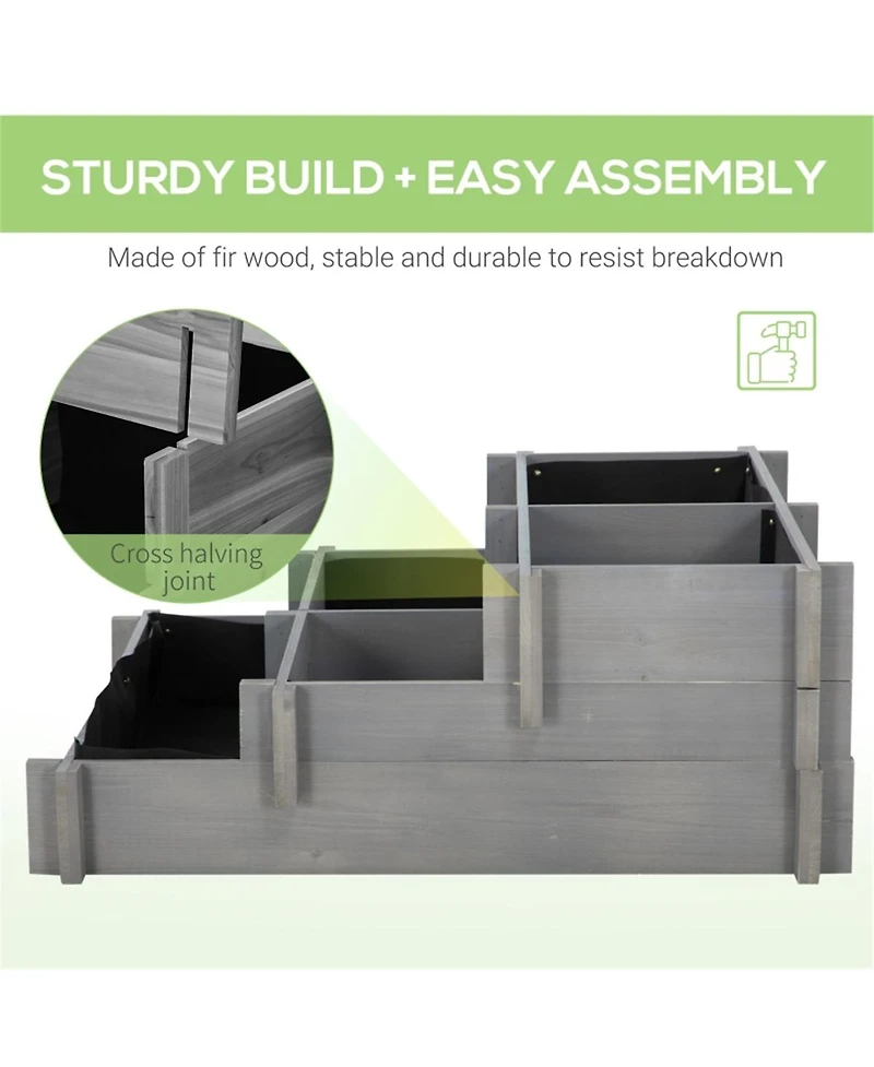 Wooden Garden Bed for Planting Durable, Elevated, and Perfect for Outdoor Gardens
