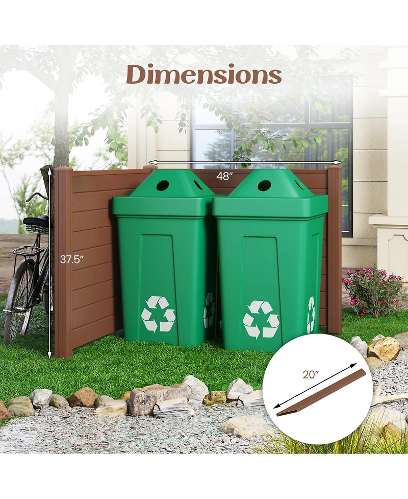 Outdoor Privacy Screens Fence Panels with Long Stakes Durable and Secure Garden or Patio Dividers