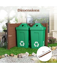 Outdoor Privacy Screens Fence Panels with Long Stakes Durable and Secure Garden or Patio Dividers