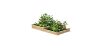 4 ft x 8 ft Cedar Wood 2 Tier Raised Garden Bed