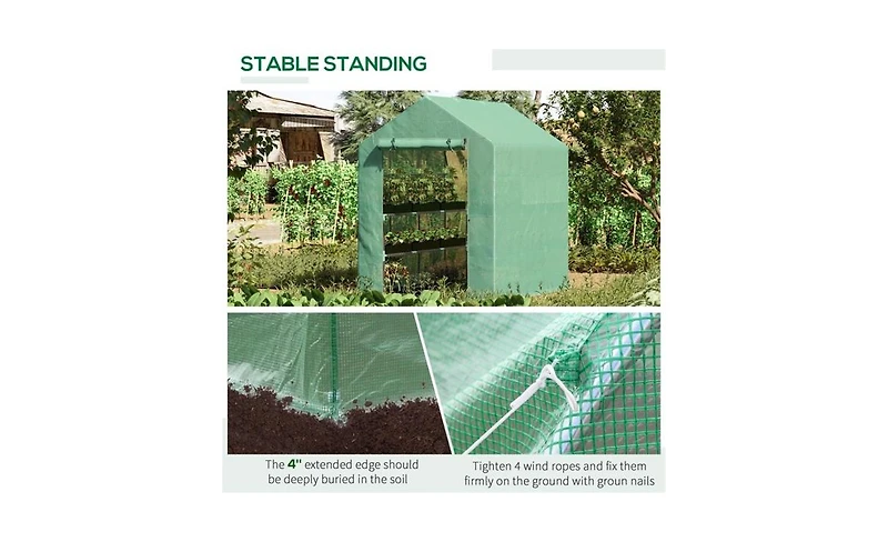 Walk-In Greenhouse – Spacious and Convenient Outdoor Structure for Gardening, Plants, and Vegetables