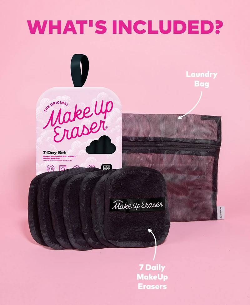 MakeUp Eraser 7-Pc. Chic Black Makeup-Removing Cloth Set