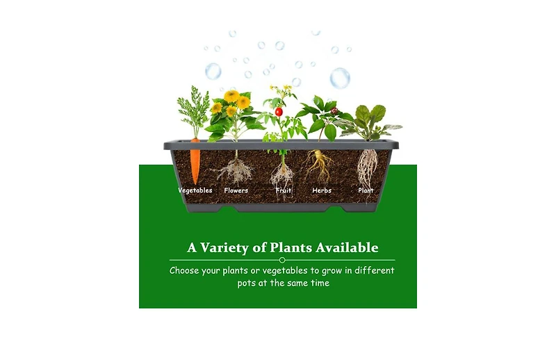 Raised Garden Bed Durable Planter Box for Growing Vegetables, Herbs, and Flowers