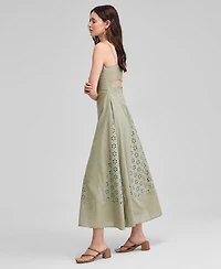 And Now This Women's Eyelet Godet Maxi Dress, Exclusively at Macy's