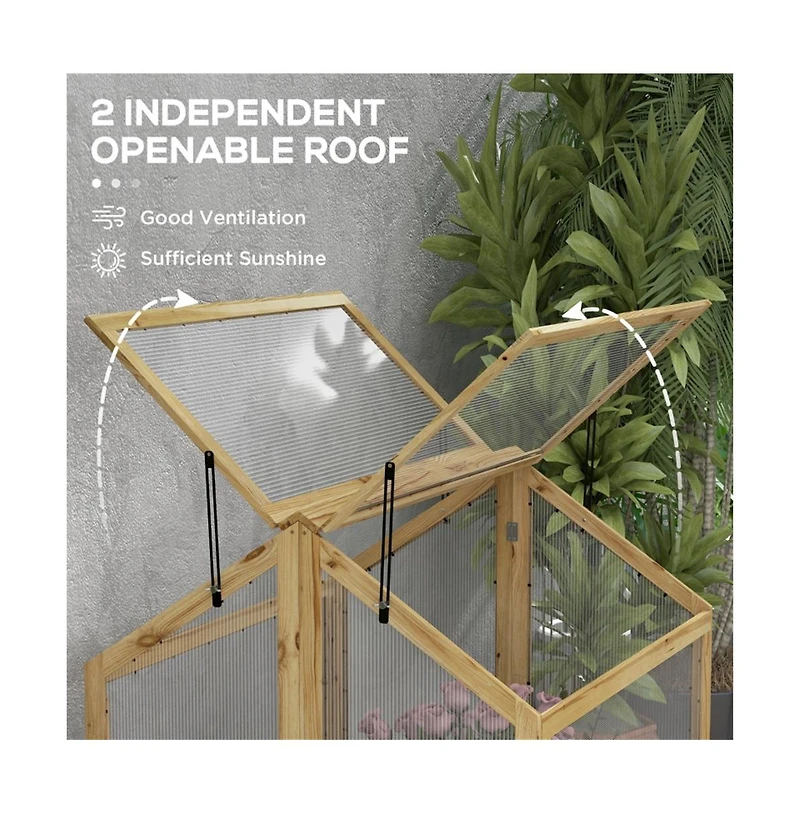 Flower Bed Greenhouse Perfect Shelter for Vibrant Plant Growth and Protection