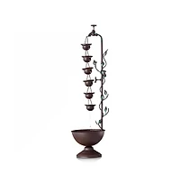 Outdoor Indoor 6-Tier Hanging Cups Water Fountain