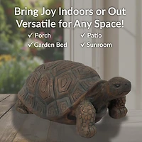 Indoor/Outdoor Lifelike Large Tanya the Tortoise Patio Garden Yard Entryway Decorative Statue - 20"