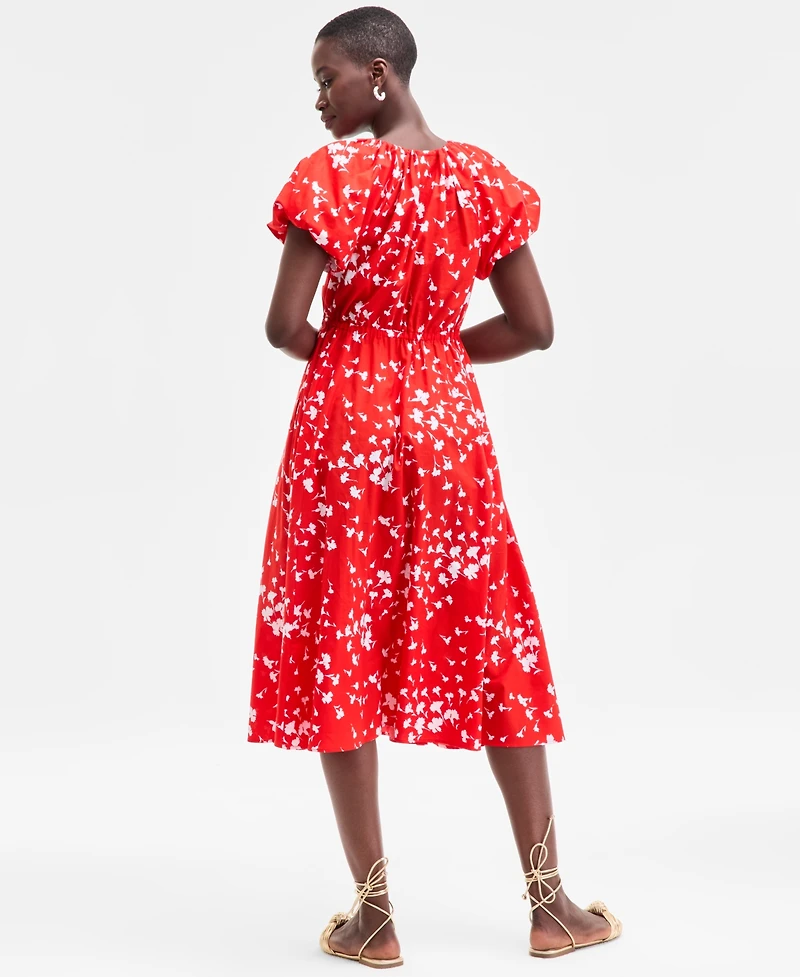 On 34th Women's Puff-Sleeve Midi Dress