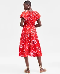 On 34th Women's Puff-Sleeve Midi Dress