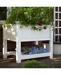 Elevated Planter Raised Garden Bed for Easy Gardening and Outdoor Planting