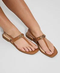Guess Women's Reality G-Elite T-Strap Flat Sandals