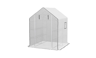Walk-In Greenhouse for Gardening – Spacious Outdoor Plant Growing and Storage Solution