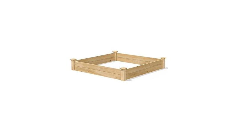 Cedar Wood Raised Garden Bed For Garden Decor