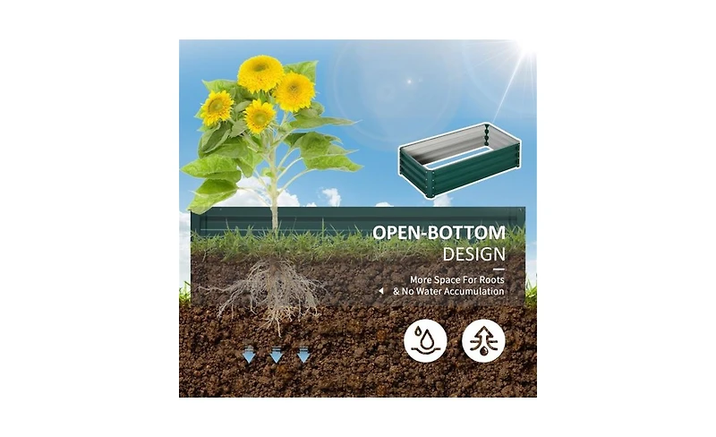 Elevated Wooden Garden Bed for Outdoor Gardening Durable & Easy to Assemble
