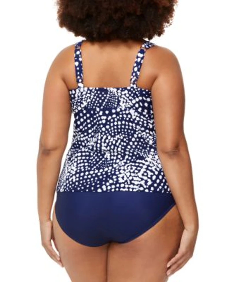 Raisins Curve Trendy Plus Size Tanzania Tankini Top Costa Bikini Bottoms