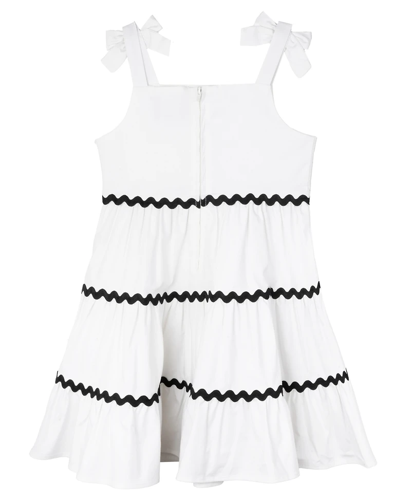 Rare Editions Toddler and Little Girls Ric-Rac A-Line Dress