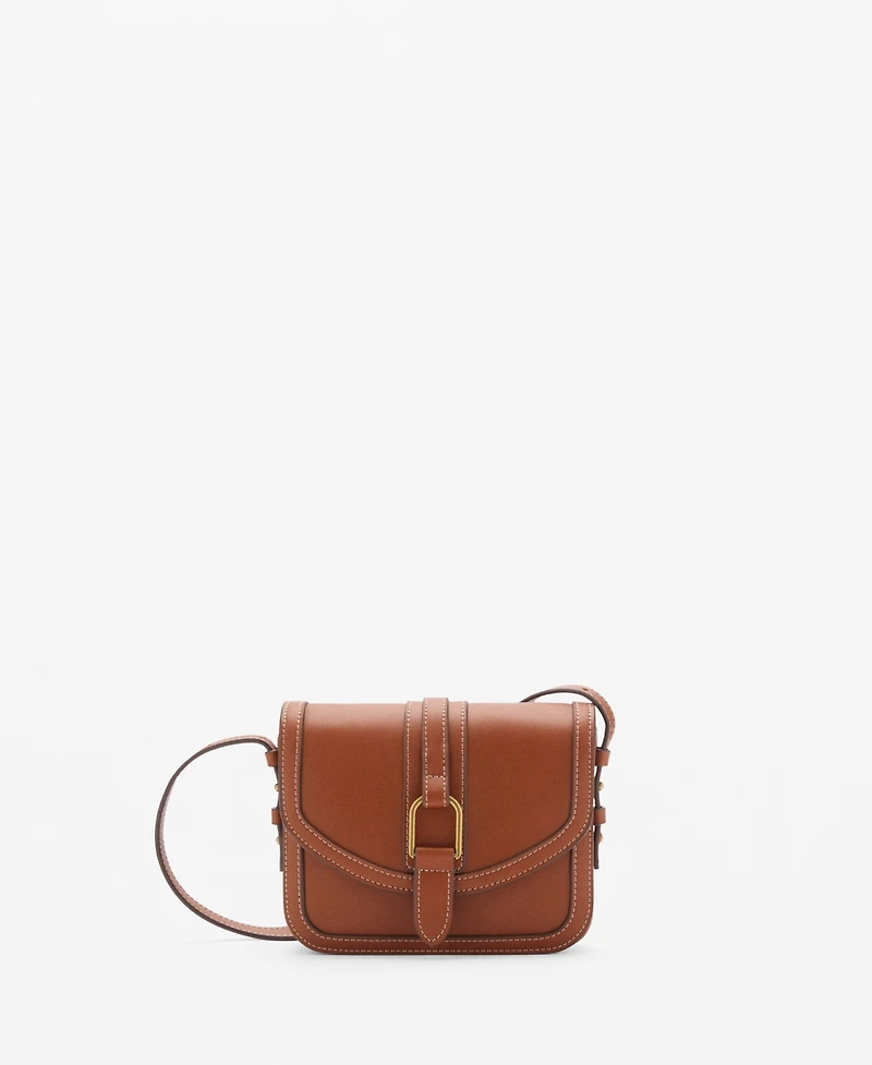 Mango Women's Leather-Effect Shoulder Bag