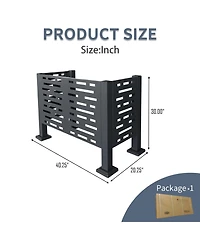 Streamdale 3ftx2ft Ac Unit Privacy Fence Cover, Conceals 3 Units