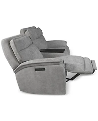 Ozryn 3-Pc. Fabric Sofa with Console and 2 Power Motion Chairs, Exclusively at Macy's