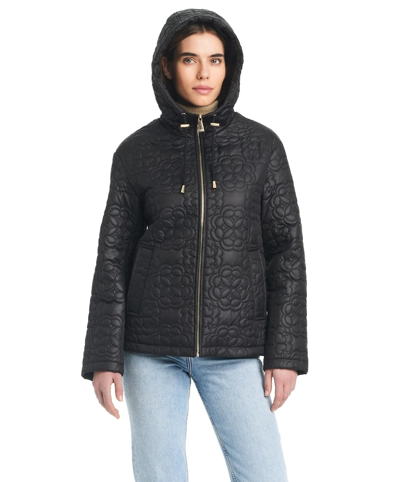 kate spade new york Women's Signature Zip-Front Water-Resistant Quilted Jacket