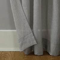Silvia Crushed Texture Semi-Sheer Rod Pocket Curtain Panel