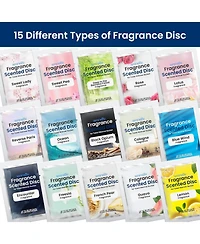 SereneLife 15-Pack Fragrance Scented Discs for Towel Warmer, Eco-Friendly, 12 Scents