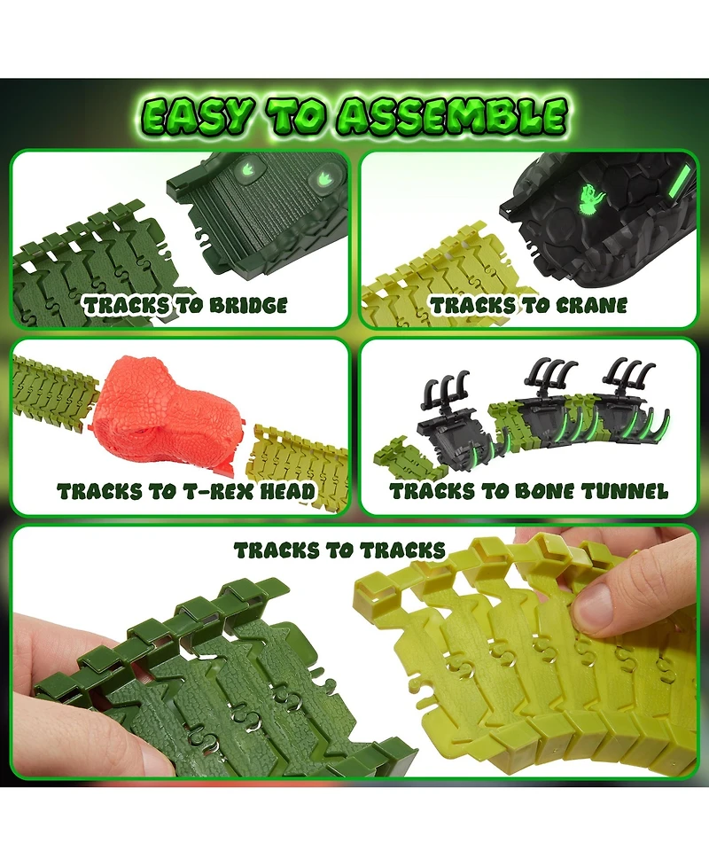 Usa Toyz Dinosaur Track Stem Set Toy