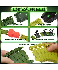 Usa Toyz Dinosaur Track Stem Set Toy