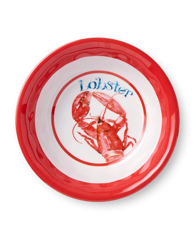 Certified International Beach House Lobster Melamine 6-Pc. All-Purpose Bowls, Service For 6