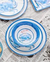 Certified International Beach House Crab Melamine 6-Pc. All-Purpose Bowls, Service For 6
