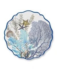Certified International Blue Lagoon Melamine Platters, Set of 2