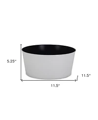 Sturdy Round Plastic Flower Pot for Patio Balcony and Yard Outdoor Decor