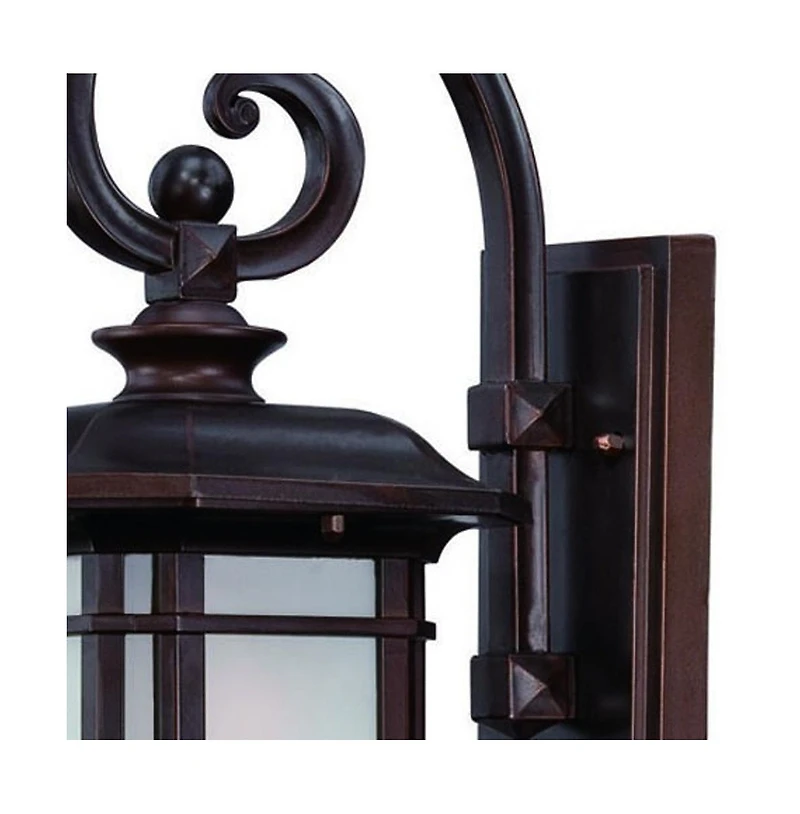Frosted Linen Glass Lantern Wall Light for Entryway Hallway or Patio